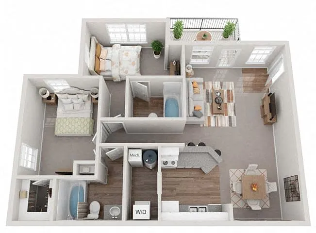 Floor plan Plan - 2x2B