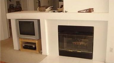 double sided fireplace