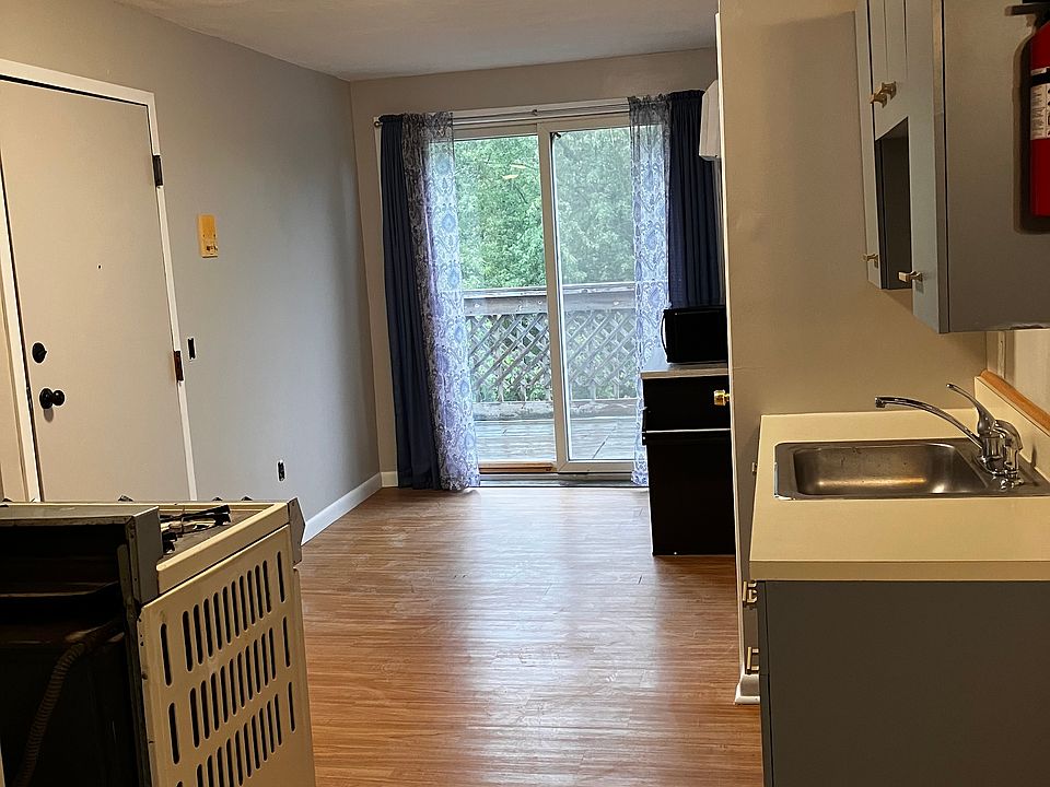 Kitchen, with sliders onto private deck.
Overlooking the river.