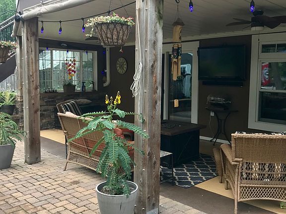 under decking protects porch