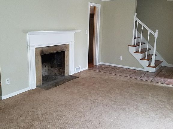 fireplace in living room