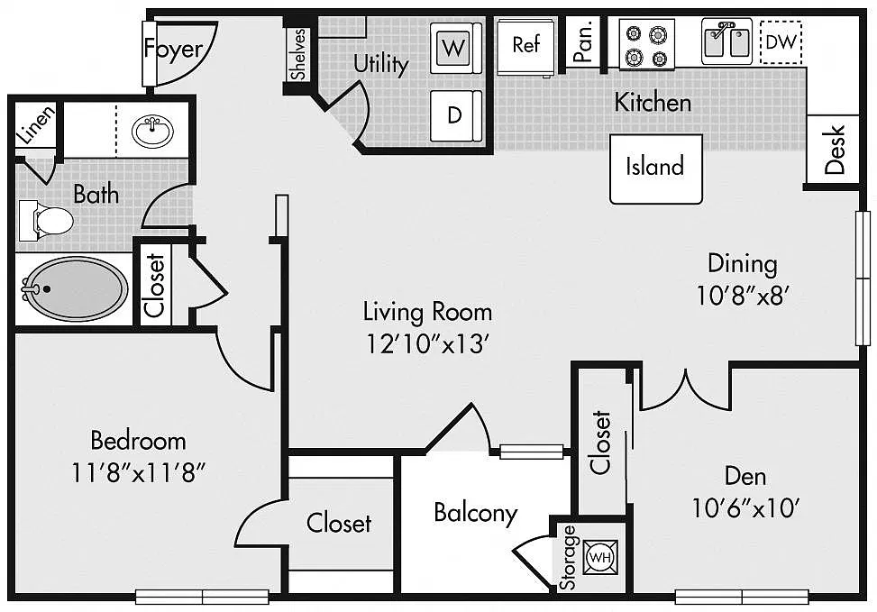Floor plan B1-Renovated