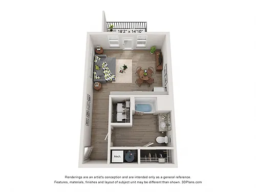 Floor plan Studio