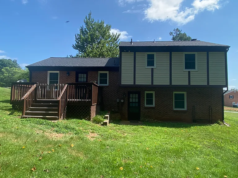 Rear view of house and deck