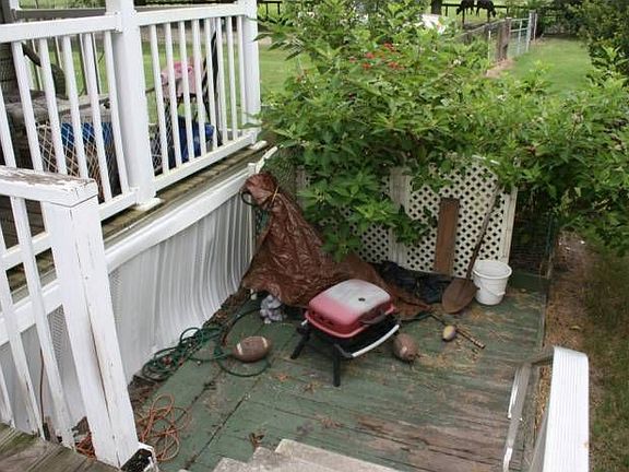 BBQ deck off back porch