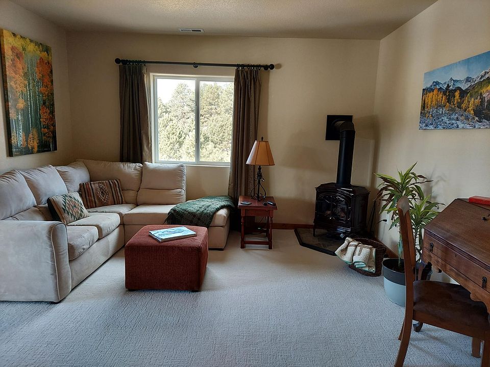 Private living area with propane stove.