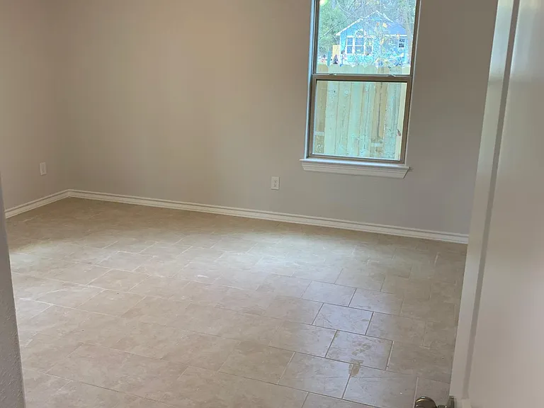Master bedroom from hall