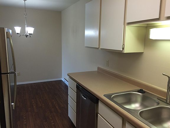 Kitchen looking into the dining area