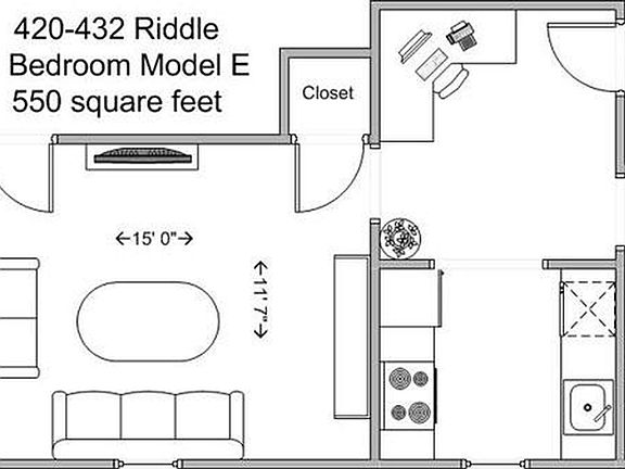 4th image of 420-432 Riddle Rd #420-2