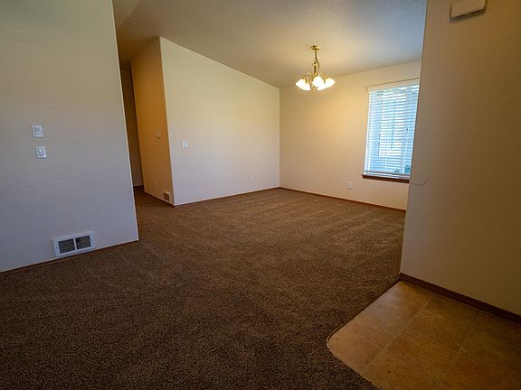 Entry and view of dining area.