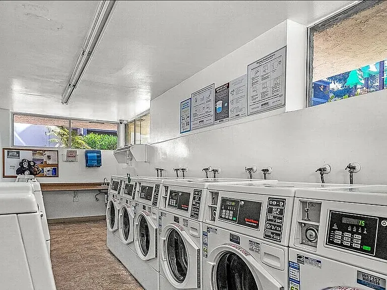 Community laundry room right outside Building F