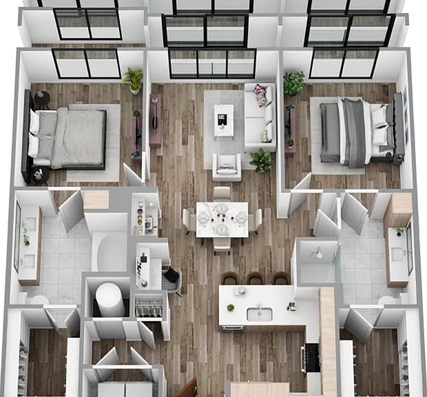 M - 2 Bedroom / 2 Bath M - 2 Bedroom / 2 Bath