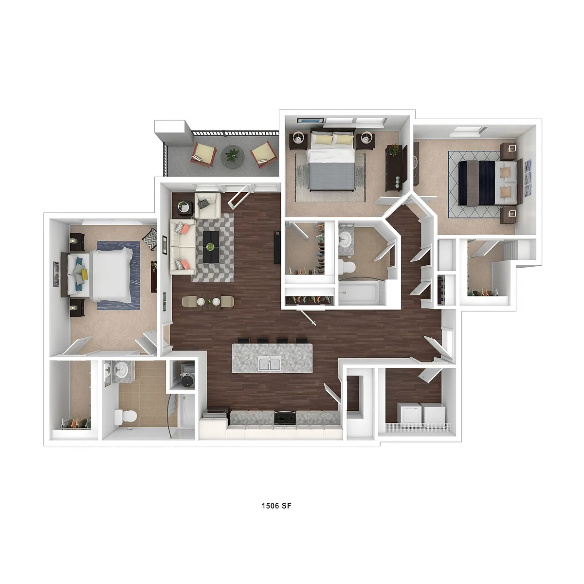 Floor plan 3 Bedroom Premier Grand