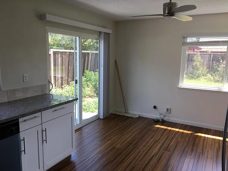 Kitchen eating area - remote control fan