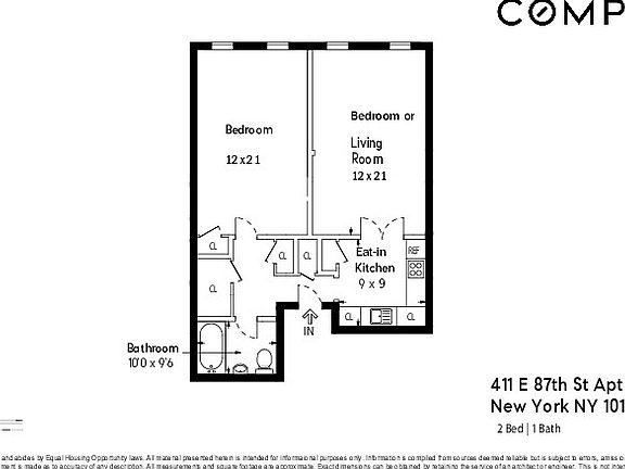 3rd image of 411 E 87th St APT 3B