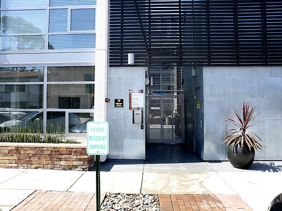 Main entrance to property in center of building