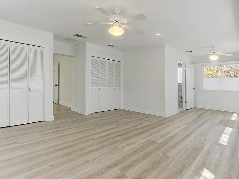 Primary bedroom with full bathroom attached.