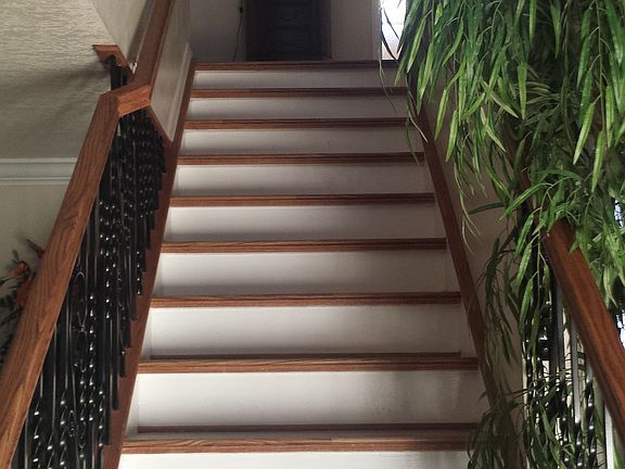 Rot iron and oak staircase 
