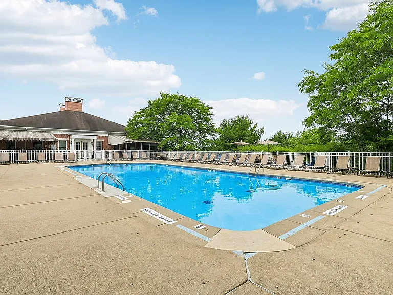 Inviting outdoor pool area