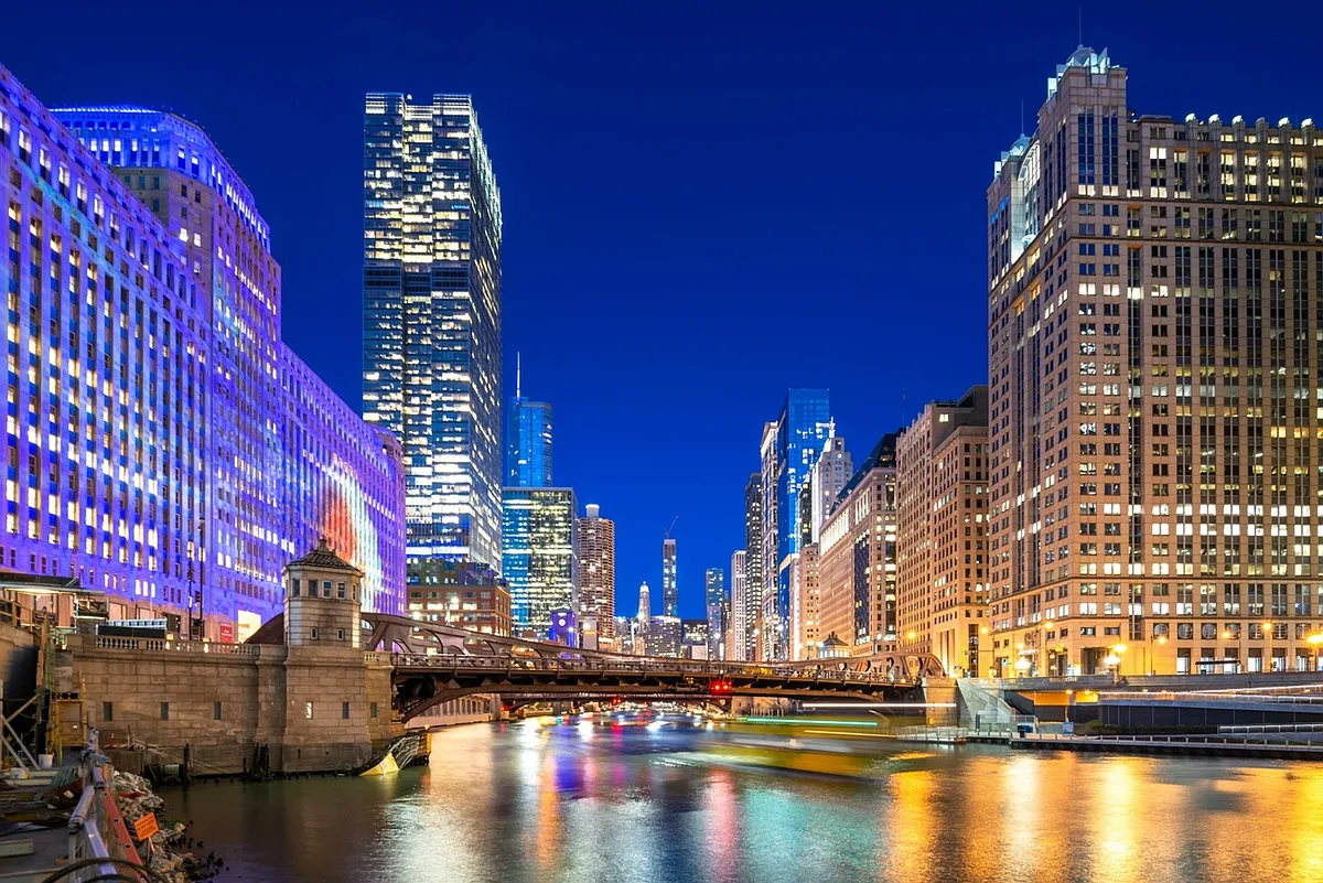 Wolf Point East Night Building - Wolf Point East