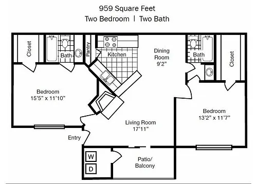 Floor plan E - Bainbridge
