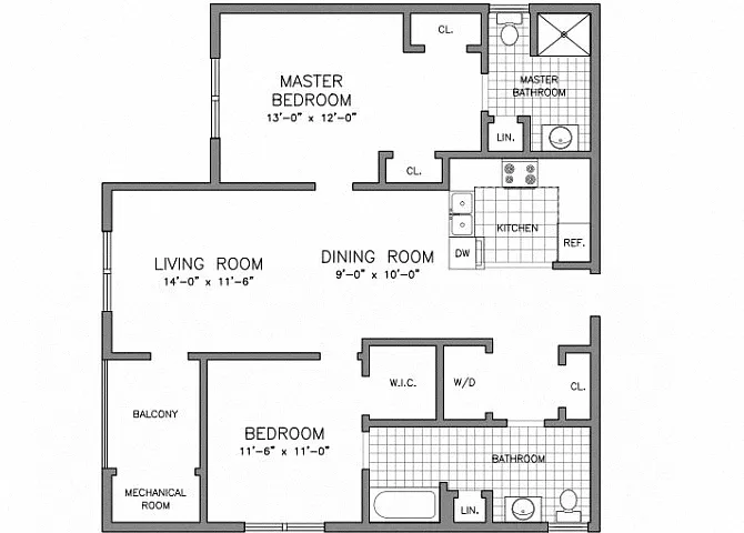 Floor plan The Point Type A