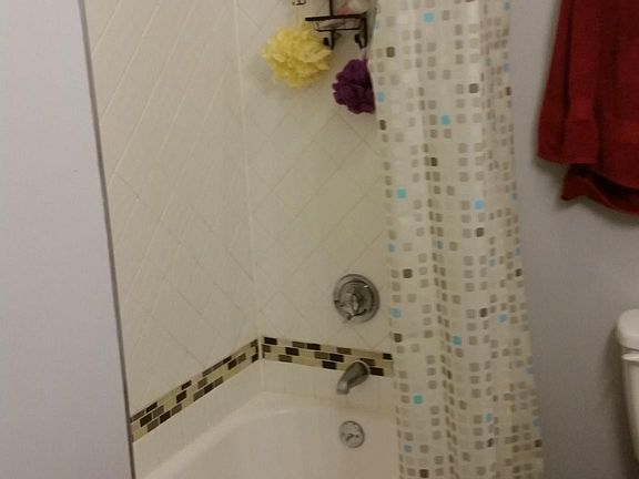 Shower with tub