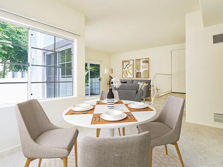 Living Room, Dining Room, Balconies