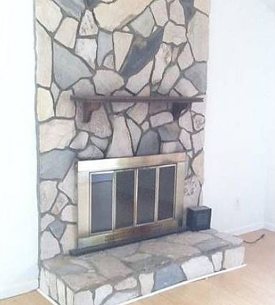 Family room fireplace