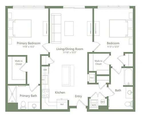 Floor plan B12