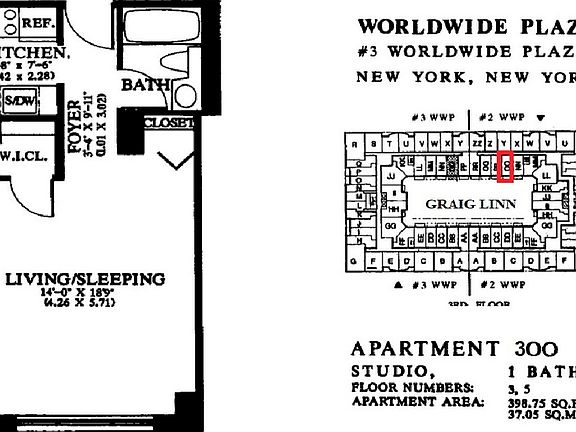 2nd image of 350 W 50th St #3OOS
