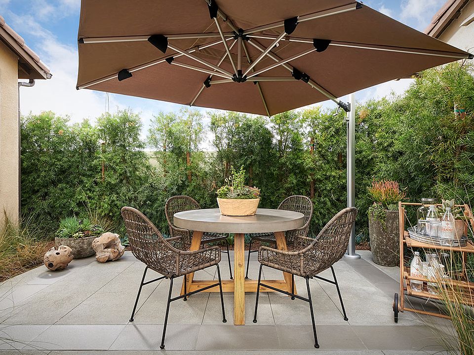 Cassis at Rancho Soleo Plan 1 Model Home Patio