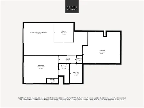 Floor plan 2 Bedroom 2 Bath