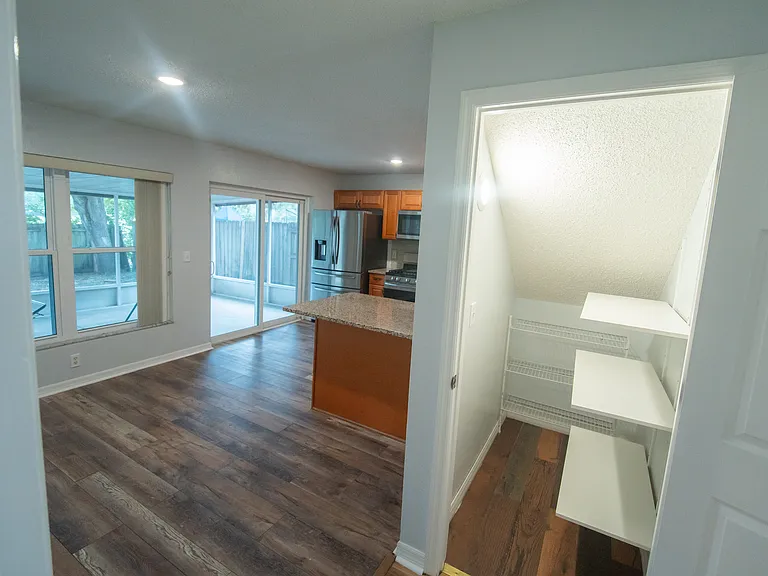 Pantry with shelves