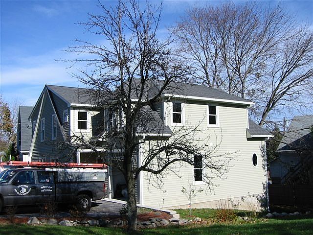 House when it was being built