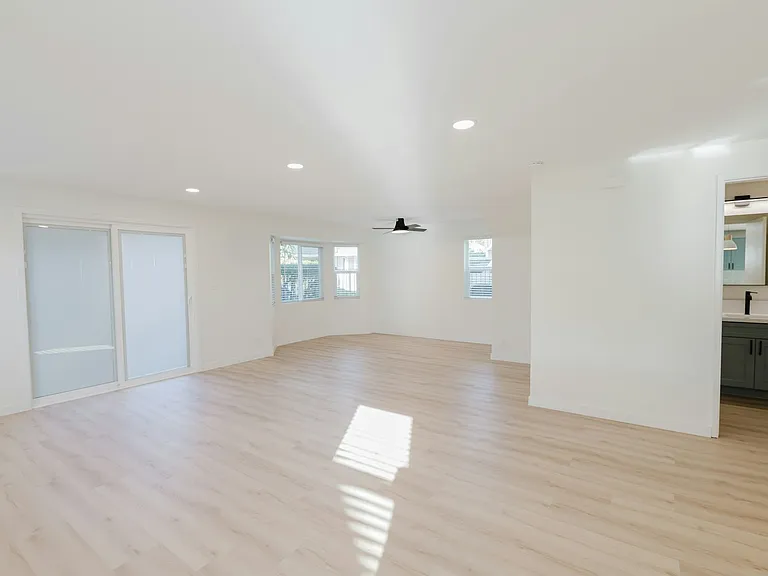 living room & downstairs bath