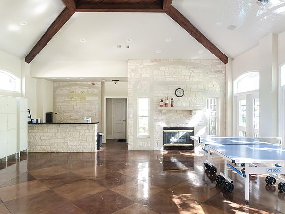 The interior of the clubhouse can be rented for a special party.