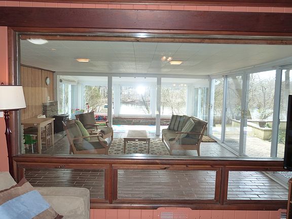Sunroom view from living room
