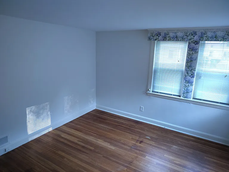 Master bedroom showing side windows.
