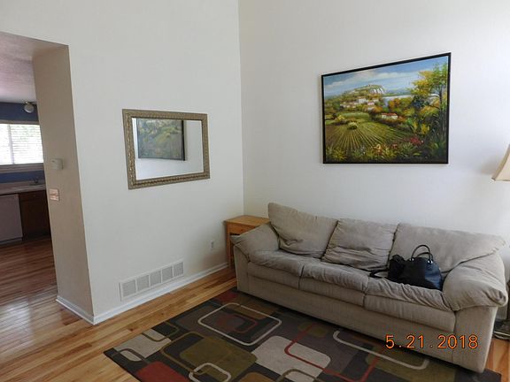 Vaulted ceiling living room