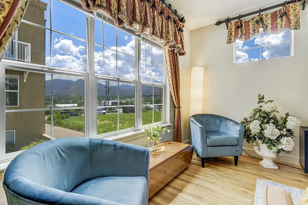 View from the living room of the mountains! - Writers Way