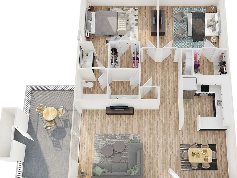 2x1 floor plan Westwood