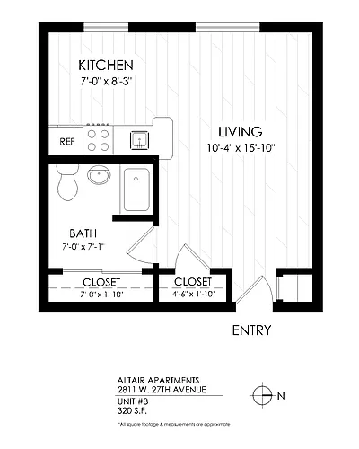 Floor plan Studio