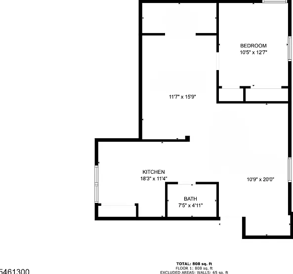 1 bed, 1.0 bath, 808 sqft, $1,900 — Photo 4