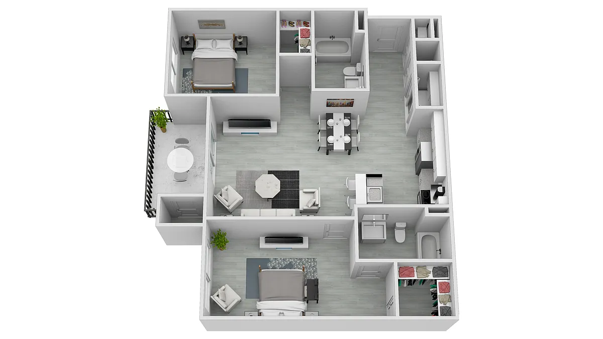 Floor plan 2 Bedroom