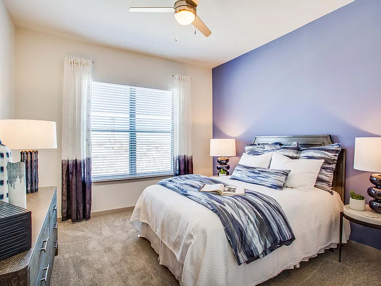 Bedroom with ceiling fan