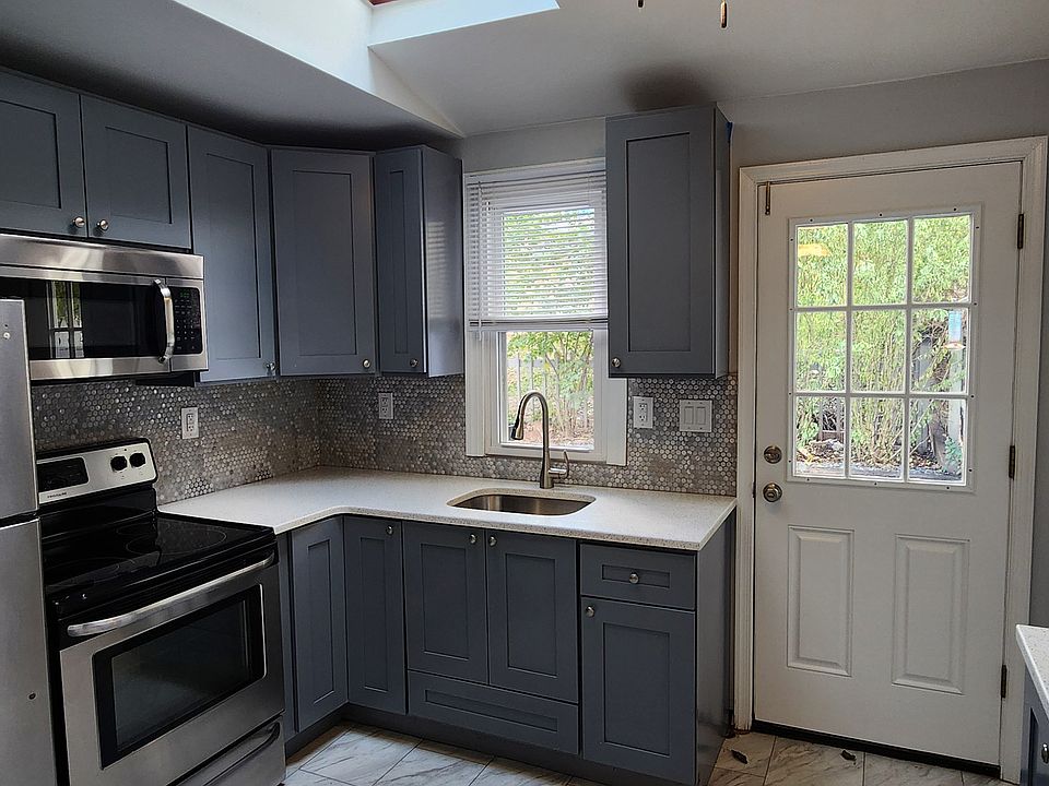 Kitchen with skylight
