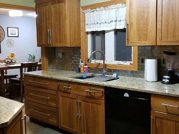 kitchen from back door