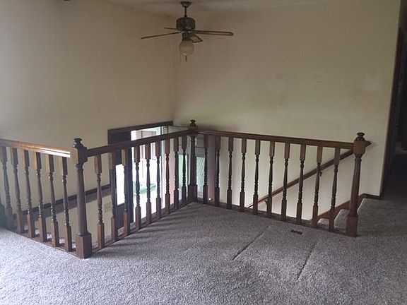 View from living room overlooking front entry