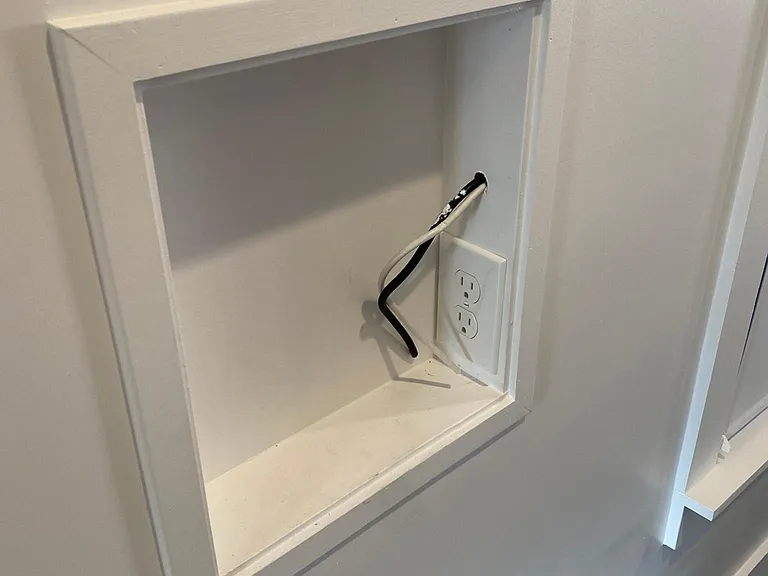 RECESSED INTERNET ROUTER NICHE